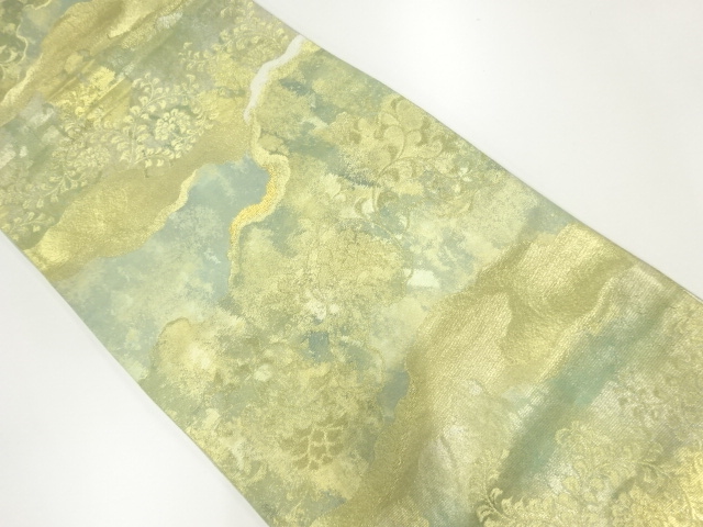 JAPANESE FUKURO OBI / WOVEN FLOWER ARABESQUE
